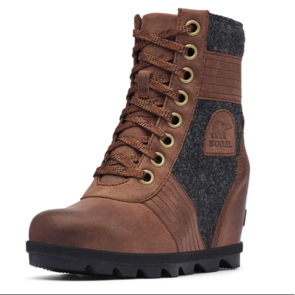 Sorel Women's Lexie Wedge Felt in Tobacco !